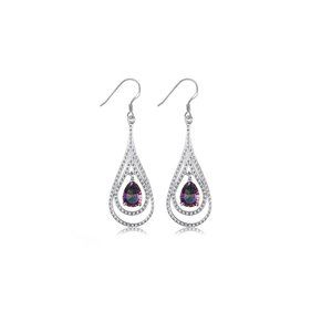 2.4ct 925 Sterling Silver Earrings